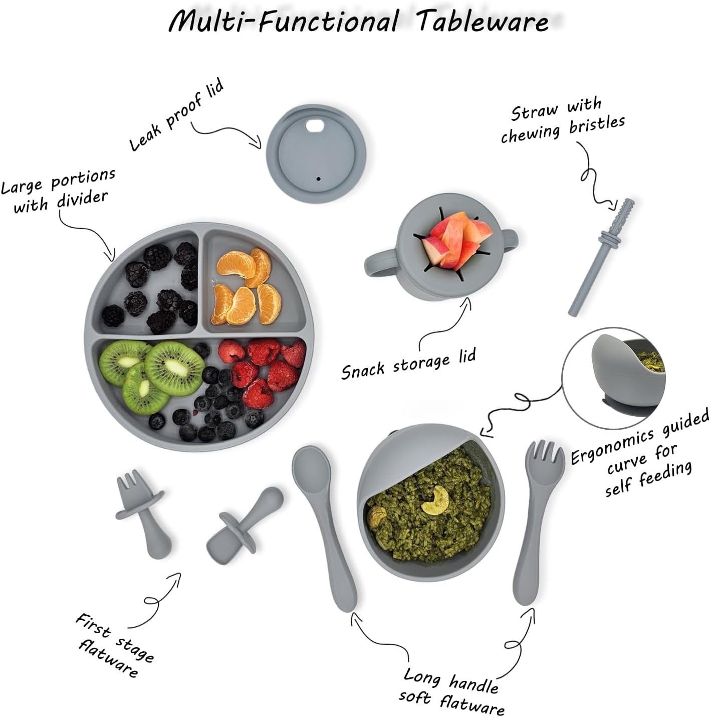 Silicone Baby Feeding Set No.1