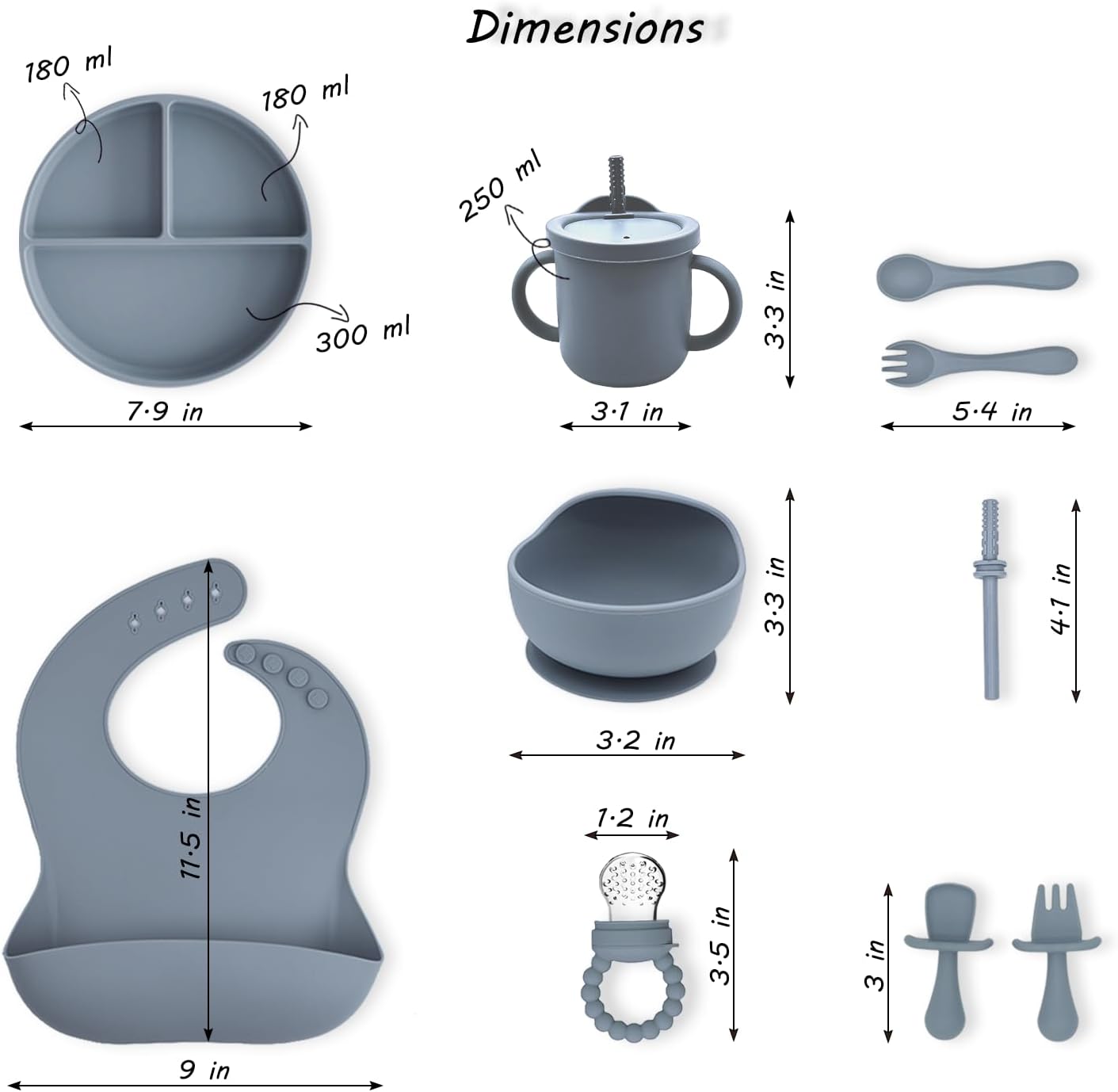 Silicone Baby Feeding Set No.1